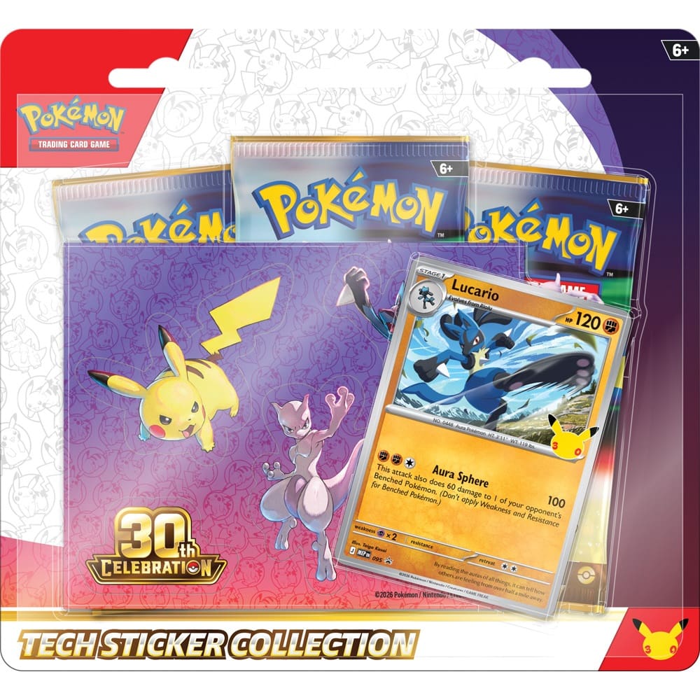 Pokémon TCG: Tech Sticker Collection - 30th Celebration Mewtwo
