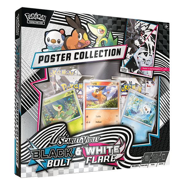 Pokemon TCG: Black Bolt & White Flare Unova Poster Collection