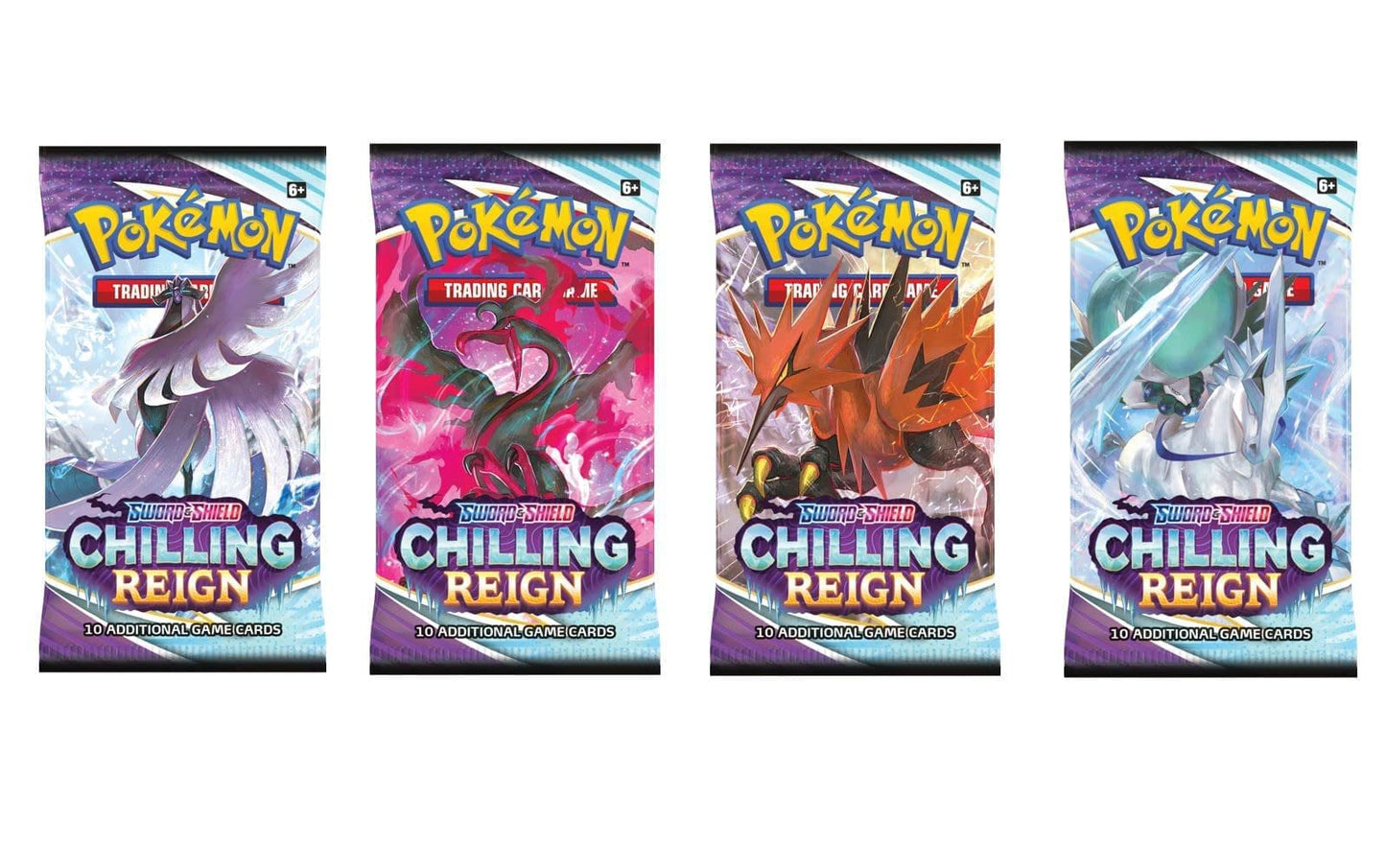Pokemon TCG Sword & Shield: Chilling Reign Booster Packs 5 Packs ARTSET ENG