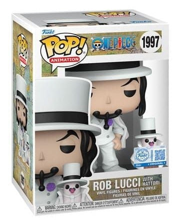 One Piece POP!&Buddy Animation Vinyl Figures Rob Lucci with Hattori  10 cm