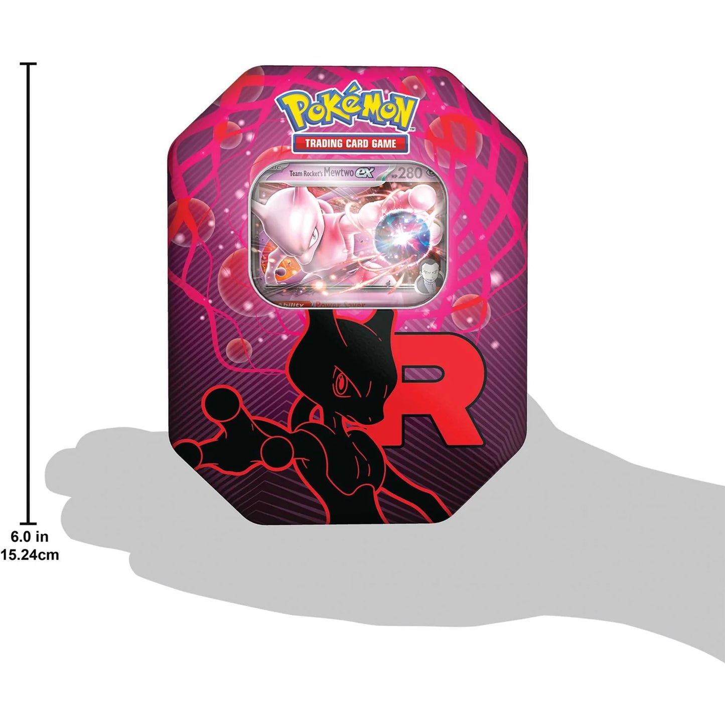 Pokémon TCG: Team Rocket Tin Mewtwo ex