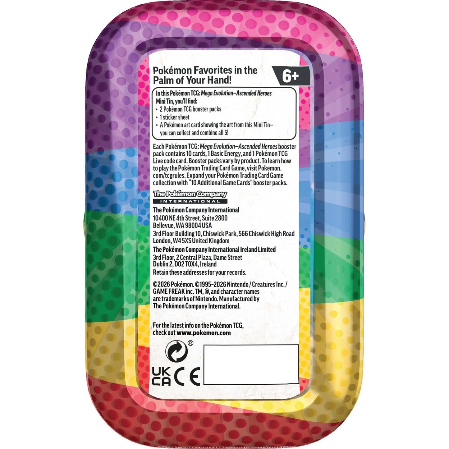 Mega Evolution Ascended Heroes - Mini Tins - Assorted Display