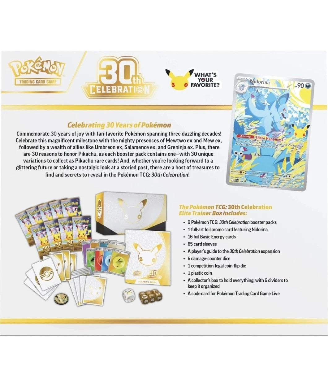 Pokémon TCG: Elite Trainer Box - 30th Celebration