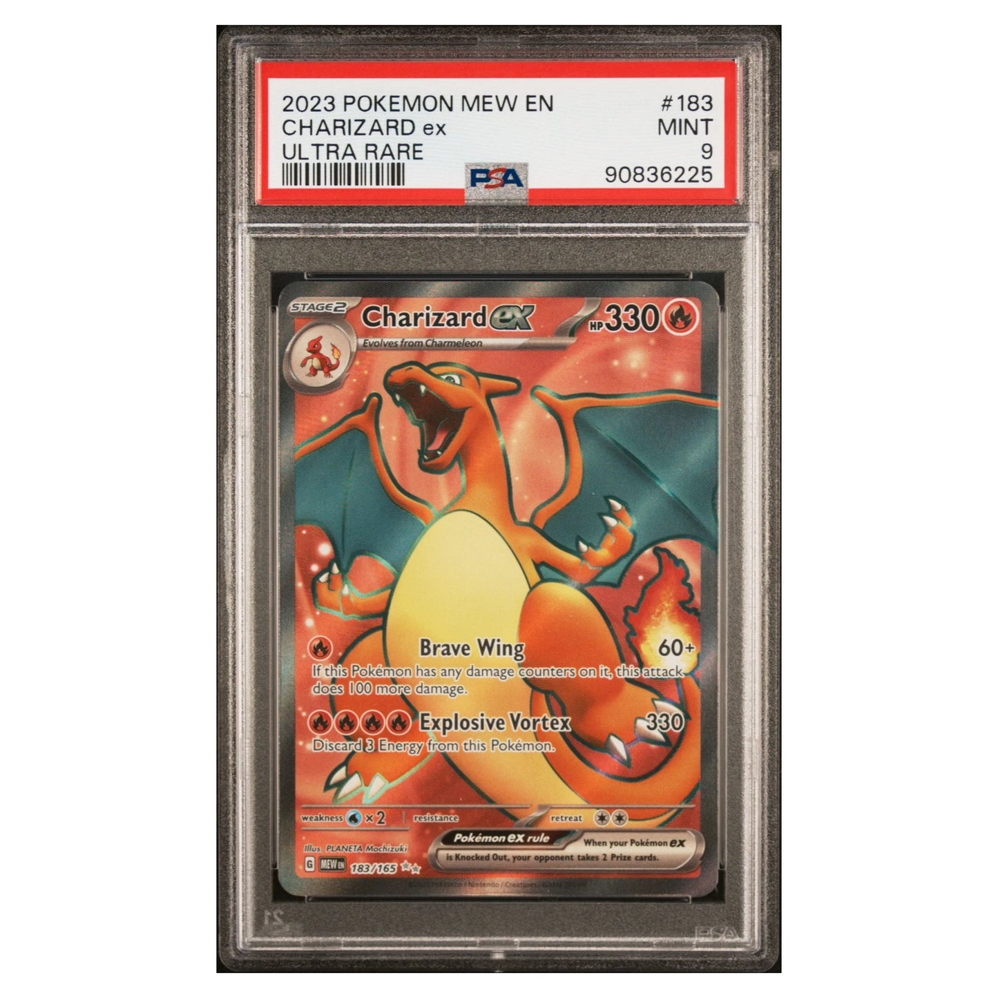 PSA 9 Charizard ex #183 Pokemon 151 Pokemon Card English Eng MINT