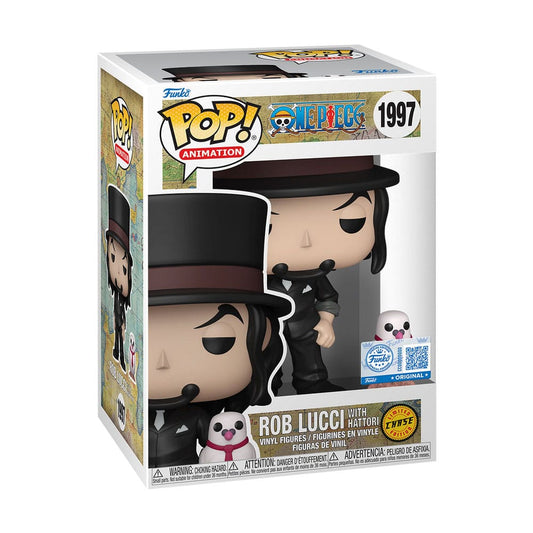 One Piece POP! Animation Vinyl Figure Rob Lucci with Hattori Limited and CHASE 9 cm